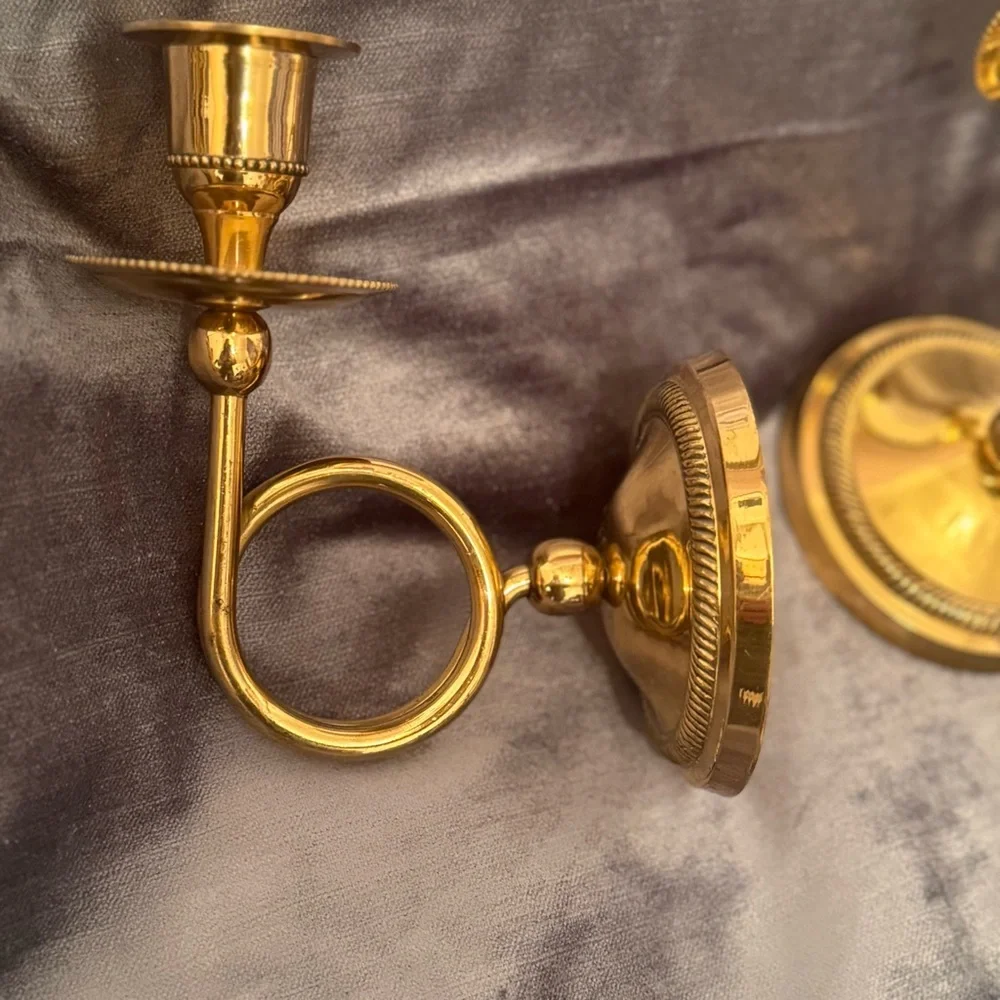 Vintage Mid-Century Hollywood Regency Sconces - a Pair